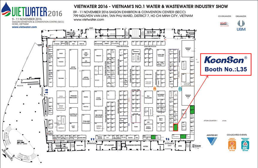 Keensen will Attend Vietwater 2016